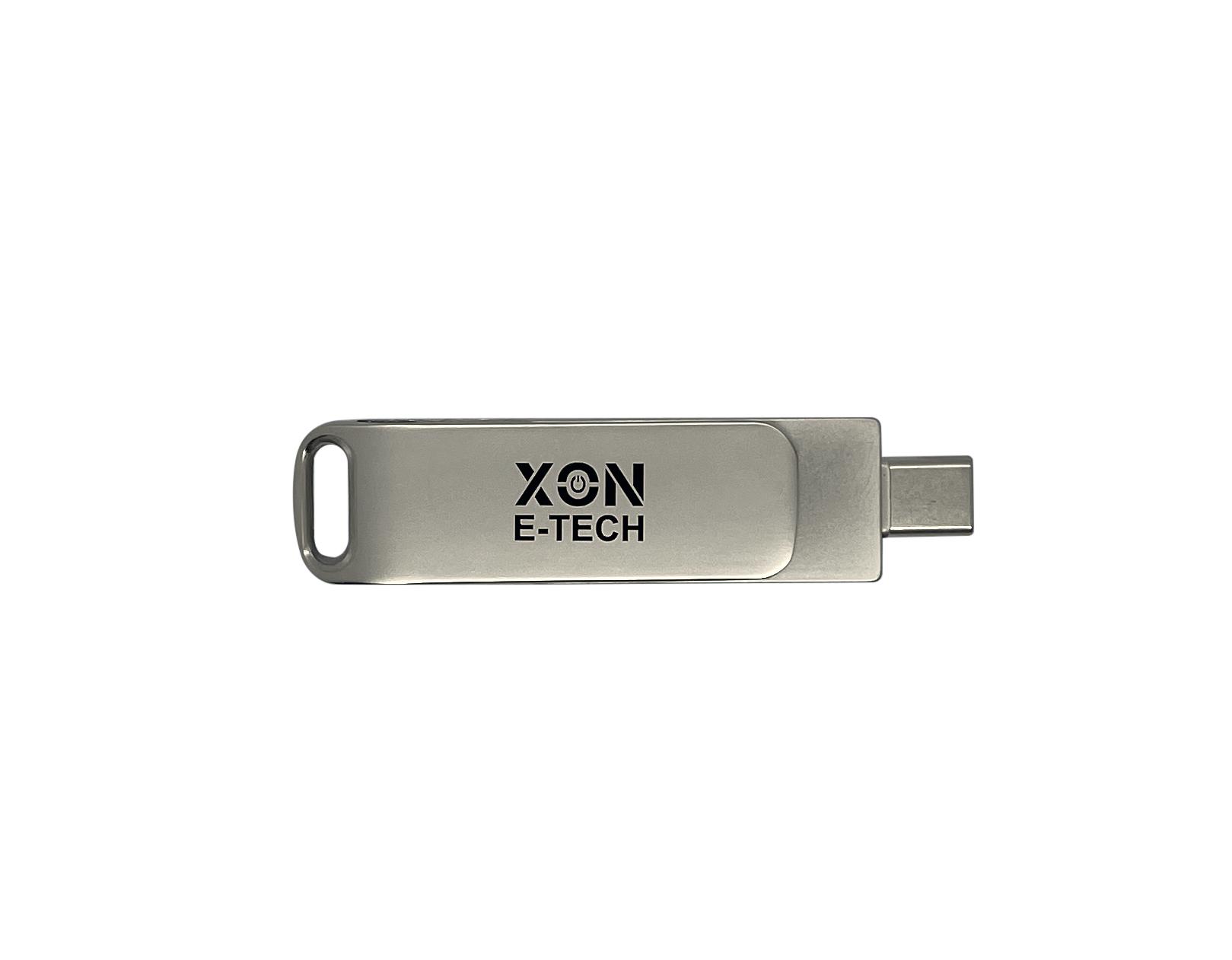 Флеш-накопитель XON FlashDrive DuoConnect 256 Гб Серый (FX3DR256MS 7638) - фото 4