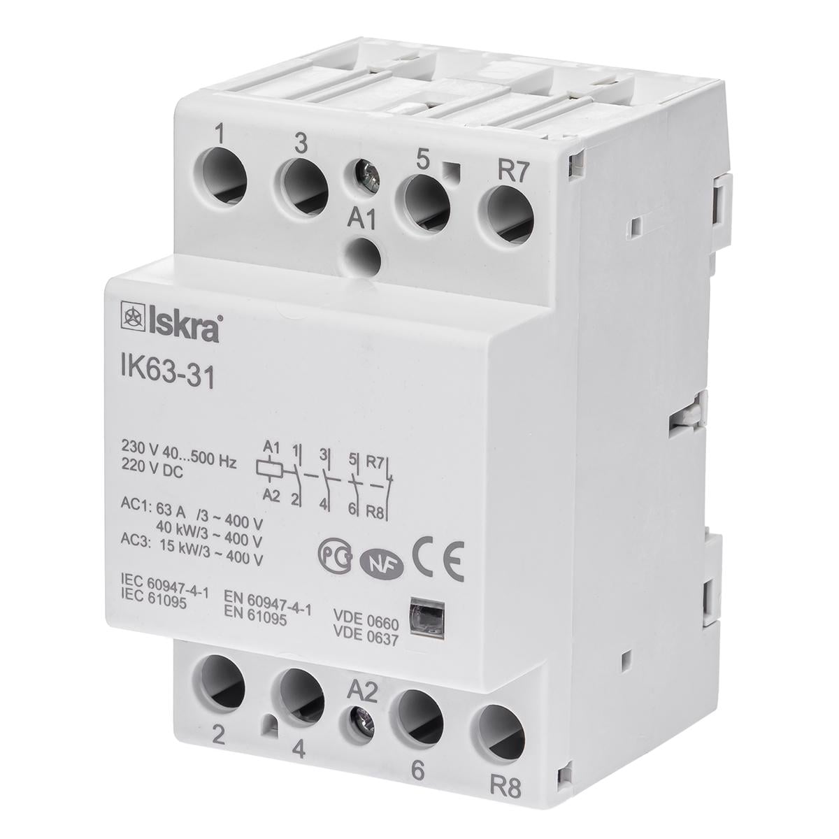 Контактор Iskra IK63-31 220/240 В 50/60 Гц (30045087000)