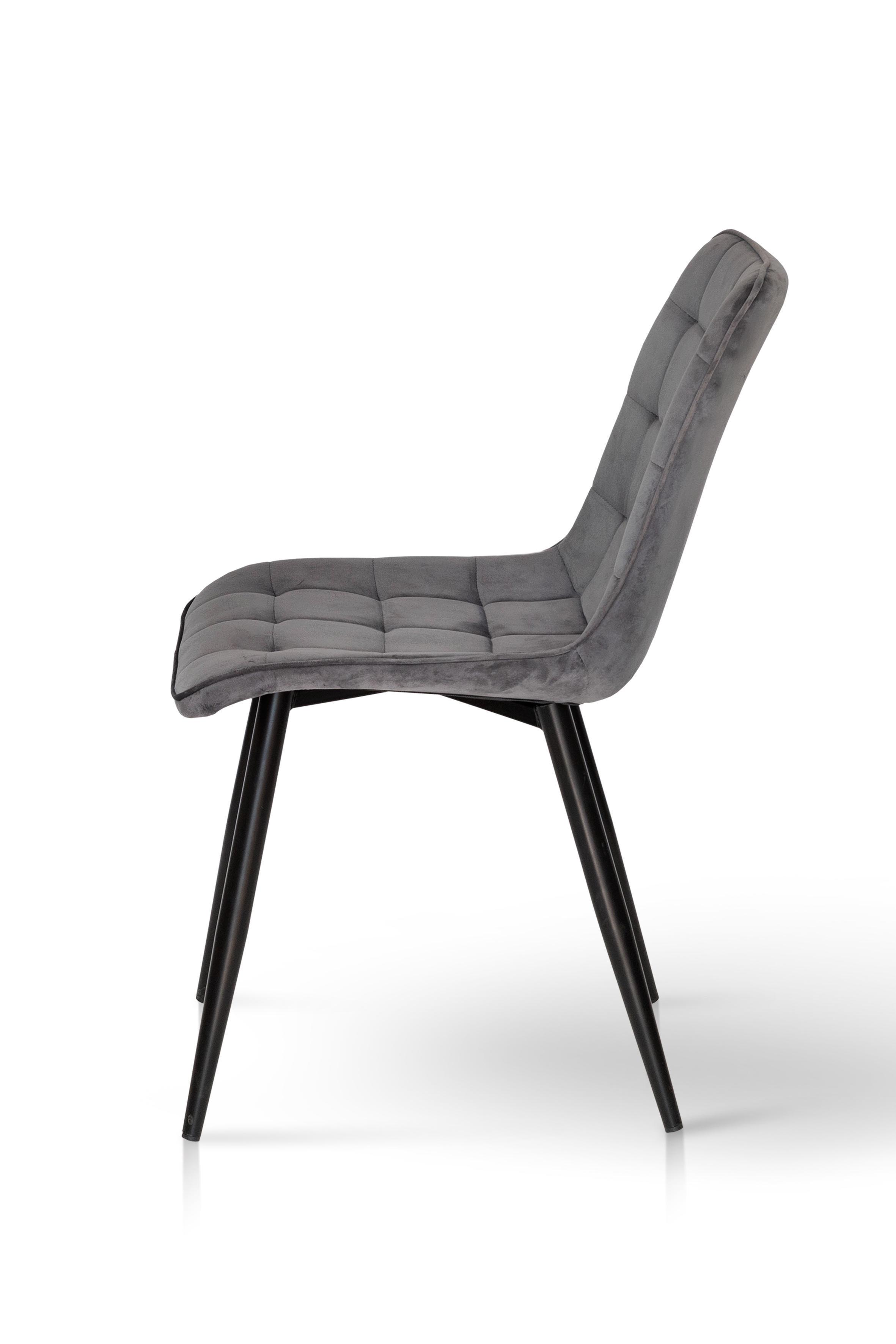 Стілець для кухні та вітальні ГРЕЙС Віллі 480х890х560 мм Чорний/Сірий (GAА0054750) - фото 2 Стілець для кухні та вітальні ГРЕЙС Віллі 480х890х560 мм Чорний/Сірий (GAА0054750) - фото 2