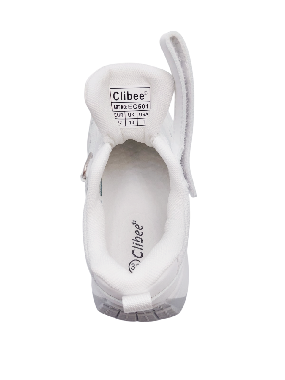 Кросівки для дівчаток Clibee EC501/32 р. 32 Білий - фото 6 Кросівки для дівчаток Clibee EC501/32 р. 32 Білий - фото 6