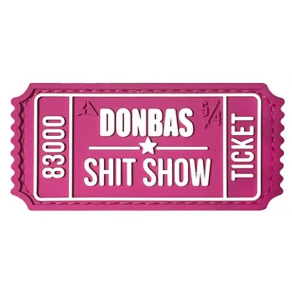 Патч ПВХ Ticket Donbas Розово-белый (PATCH-043)