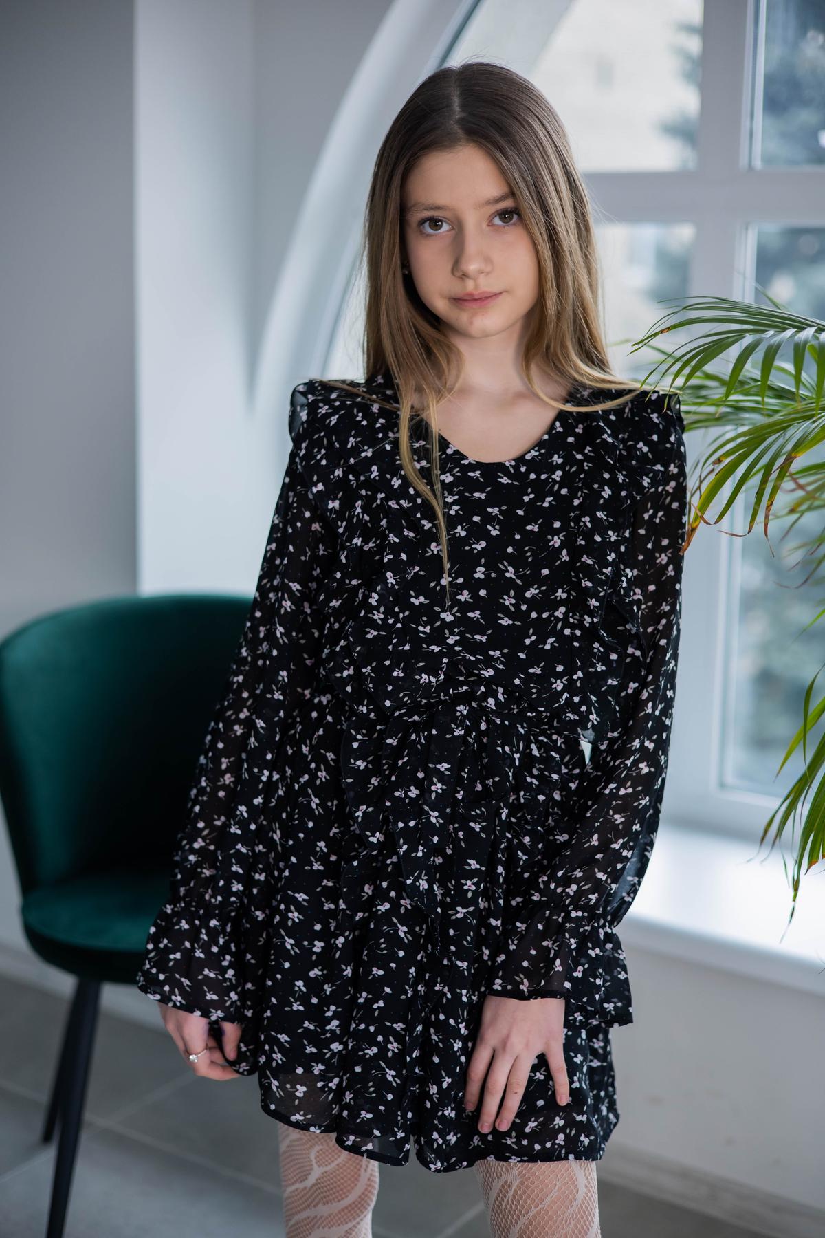 Платье подростковое из шифона IRmAS 1243 140 см