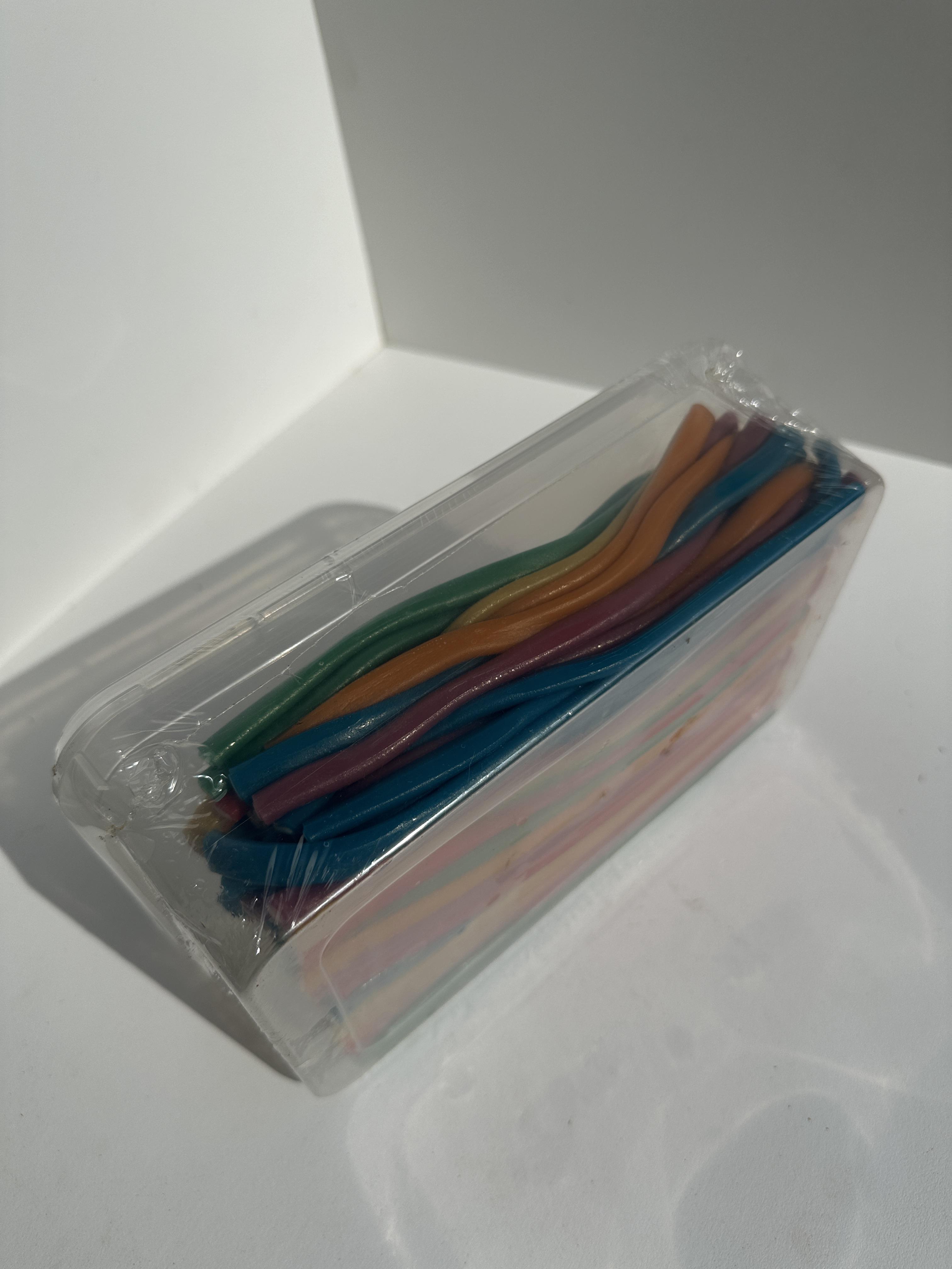 Желейные конфеты фруктово-ягодные мармеладные трубочки без сахара в пластиковых судочках 150 шт. (1469455366)