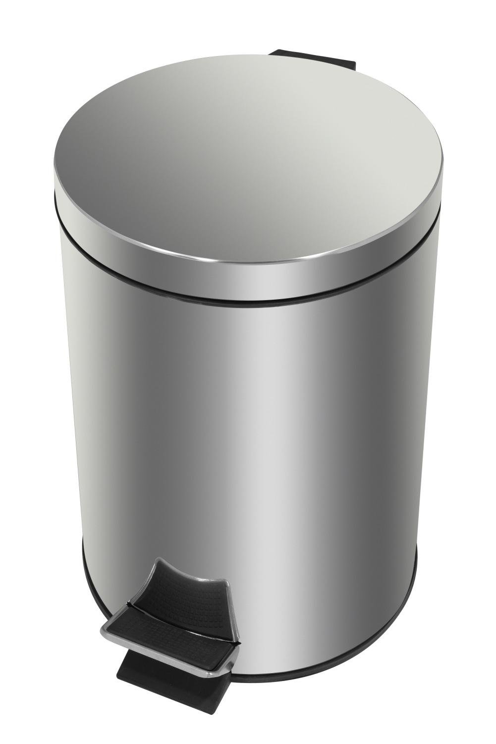 Ведро для мусора Kroner Rizze CV022922 с крышкой и педалью 5 л Хром (135976) - фото 4 Ведро для мусора Kroner Rizze CV022922 с крышкой и педалью 5 л Хром (135976) - фото 4