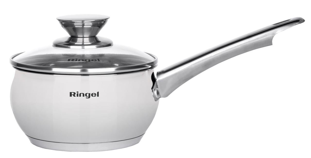 Ковш RINGEL Riegel с крышкой из нержавеющей стали 1,25 л 14 см (RG-4016-14) Ковш RINGEL Riegel с крышкой из нержавеющей стали 1,25 л 14 см (RG-4016-14)