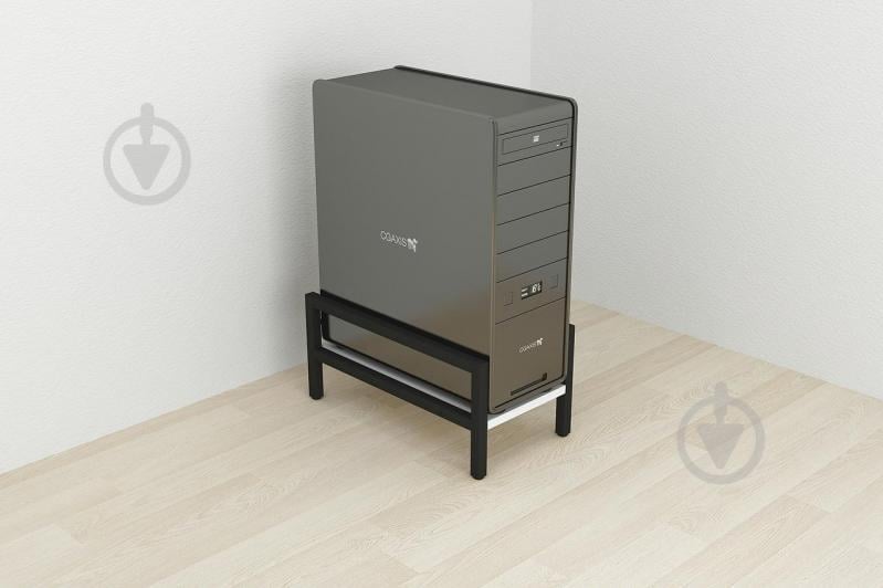 Підставка для системного блоку Ferrum-decor Нікі 21x24x45 Чорний ДСП Біле 16мм (NIK0001) - фото 2