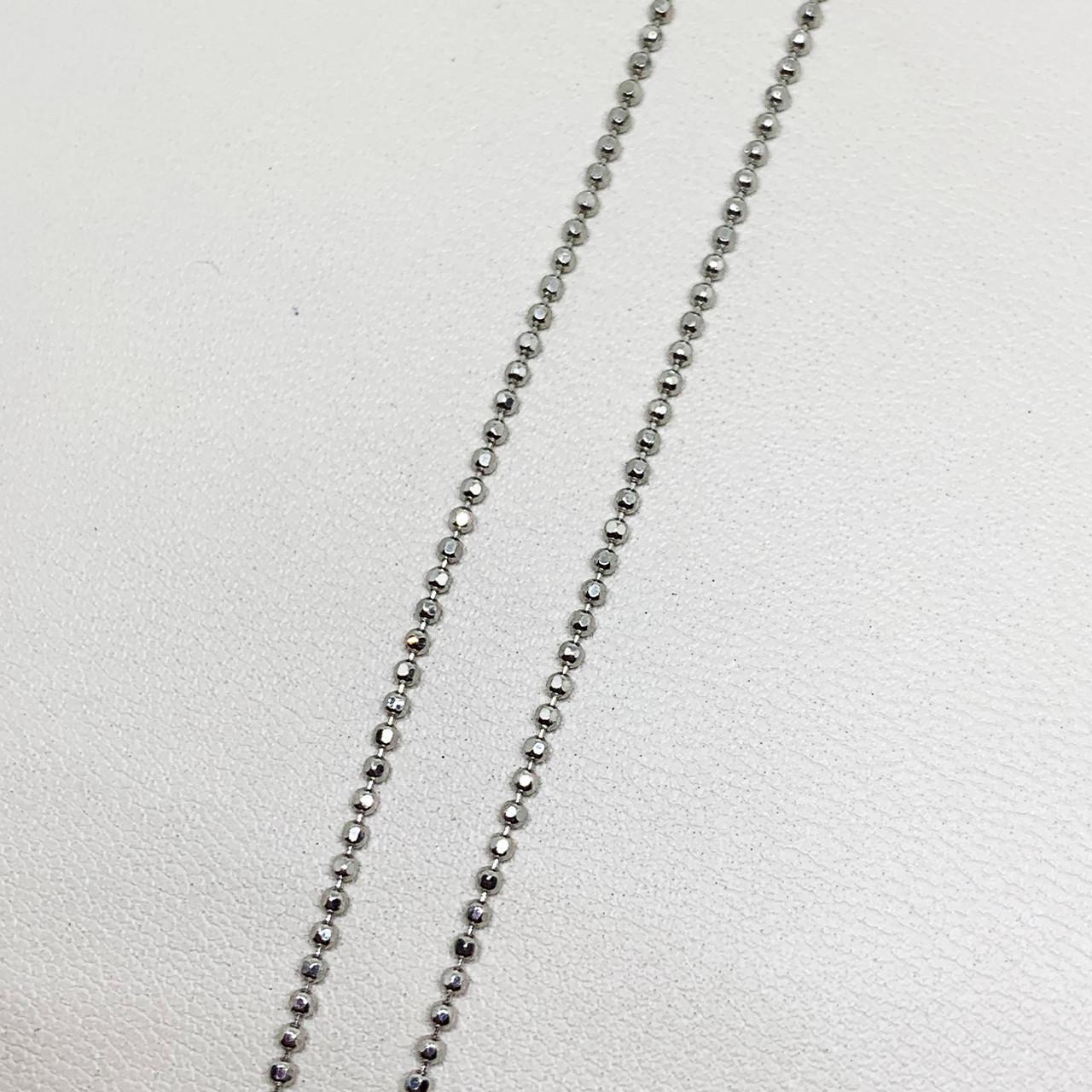 Цепочка серебряная Шарики 50 см 3,46 г