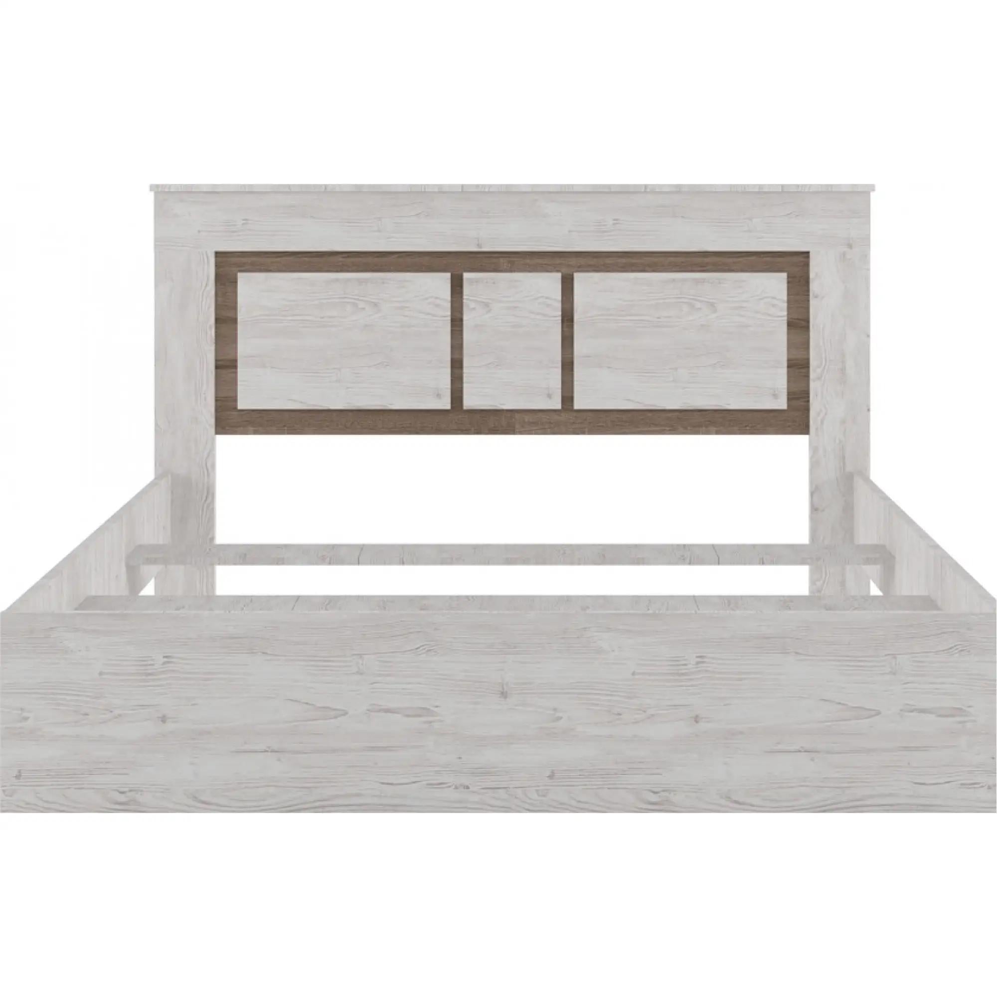 Кровать двуспальная Гербор Сара LOZ160 без основания под матрас 160x200 см Сосна каньон/Дуб сонома трюфель (GRB-1194)