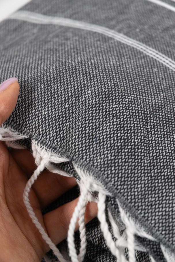 Рушник Peshtemal Beach Pool Spa 100х180 см Темно-сірий (86229117) - фото 6 Рушник Peshtemal Beach Pool Spa 100х180 см Темно-сірий (86229117) - фото 6