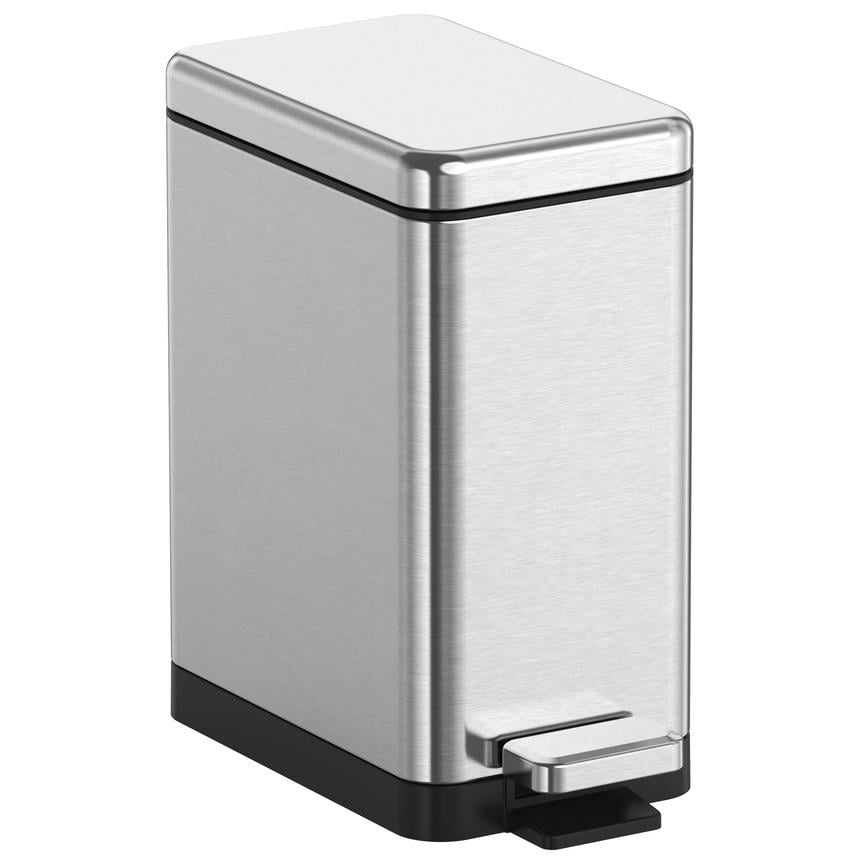 Мусорное ведро KOER TC-010206-02 KR5594 с крышкой и педалью 6 л Сатин (270658)