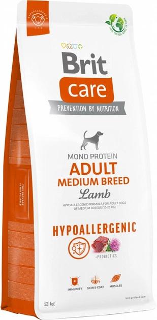 Корм для собак средних пород Brit Care Dog Hypoallergenic Medium Breed гипоаллергенный с ягненком 12 кг