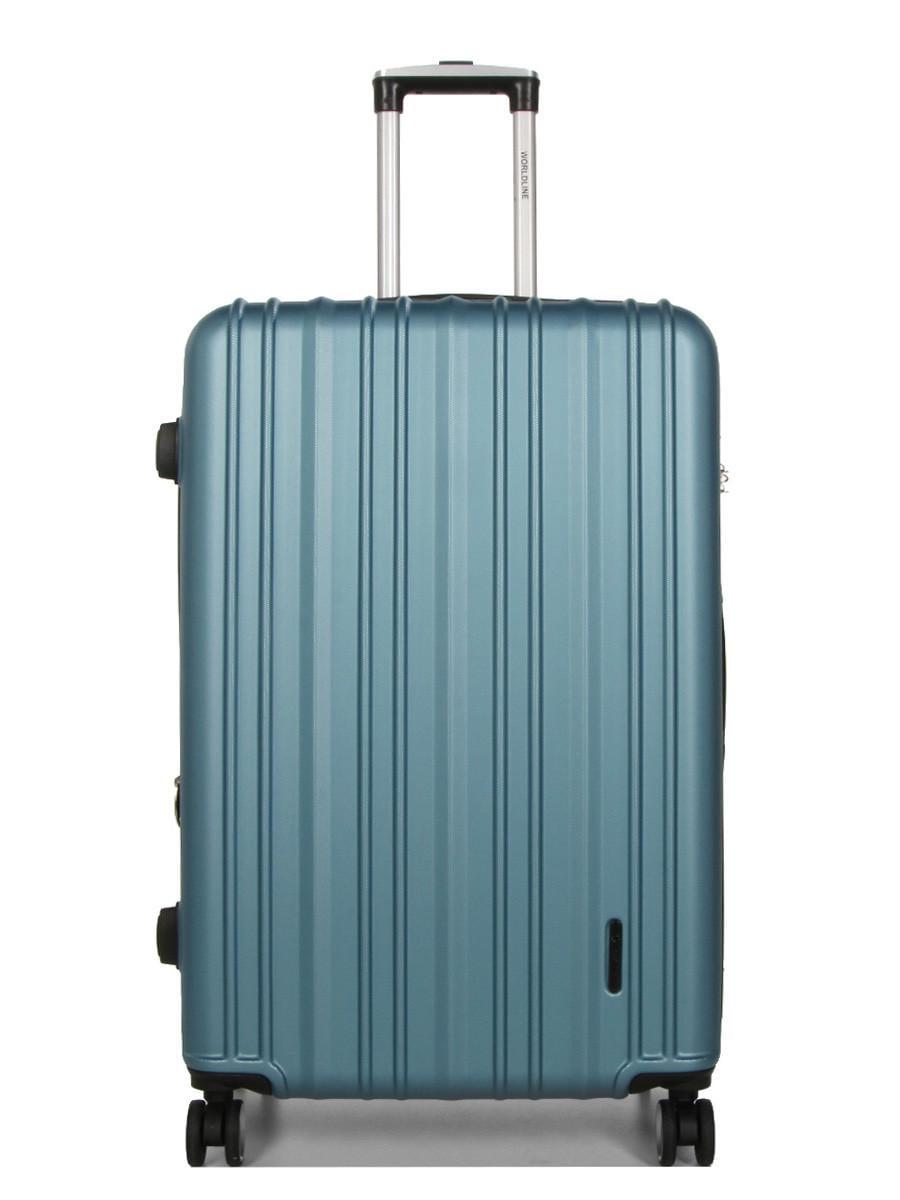 Чемодан Франция большая Worldline L 76х49х31+5 см 110 л 4,3 кг Голубой (623)