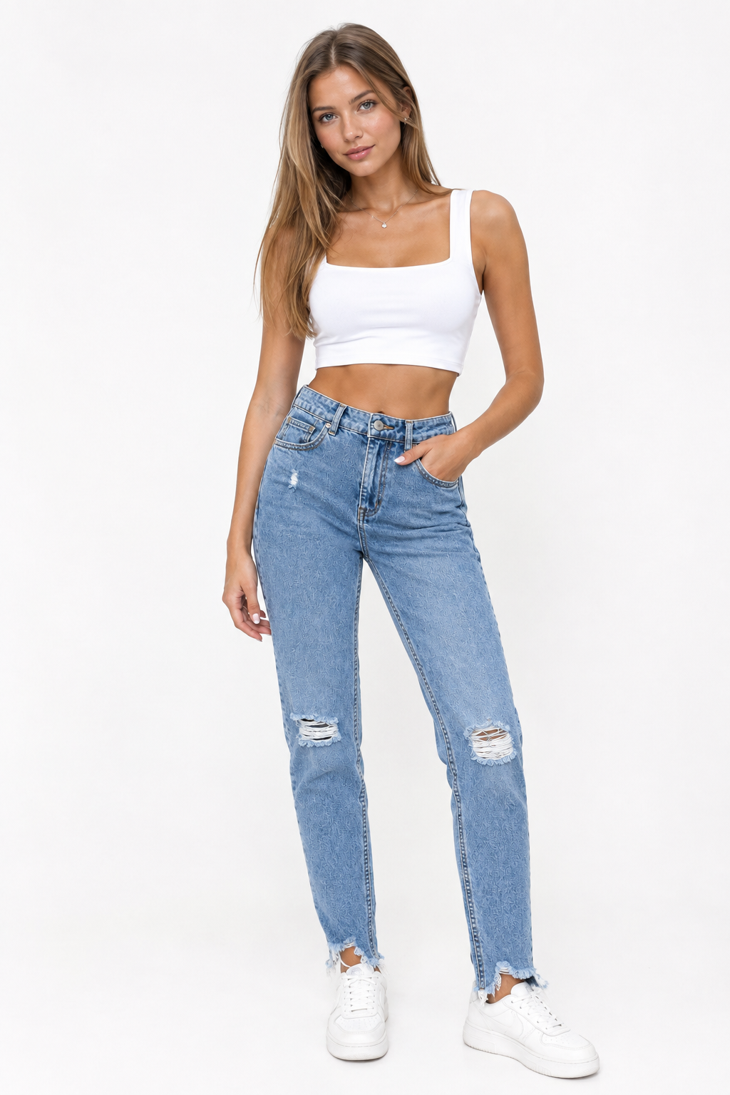 Джинсы женские Bershka р. 38 Голубой (26127817) Джинсы женские Bershka р. 38 Голубой (26127817)