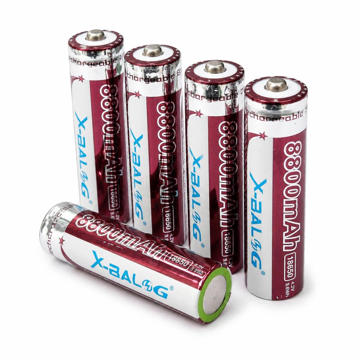 Набор батарей аккумуляторных Li-ion 18650 8800 mAh 4,2V 5 шт. (M1219)