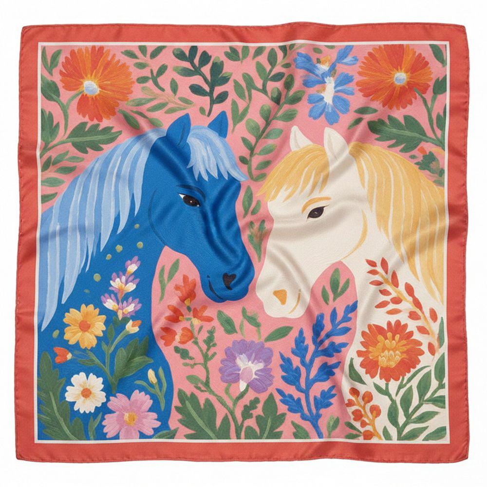 Платок шелковый Единство 68х68 см (HUST_25M048)