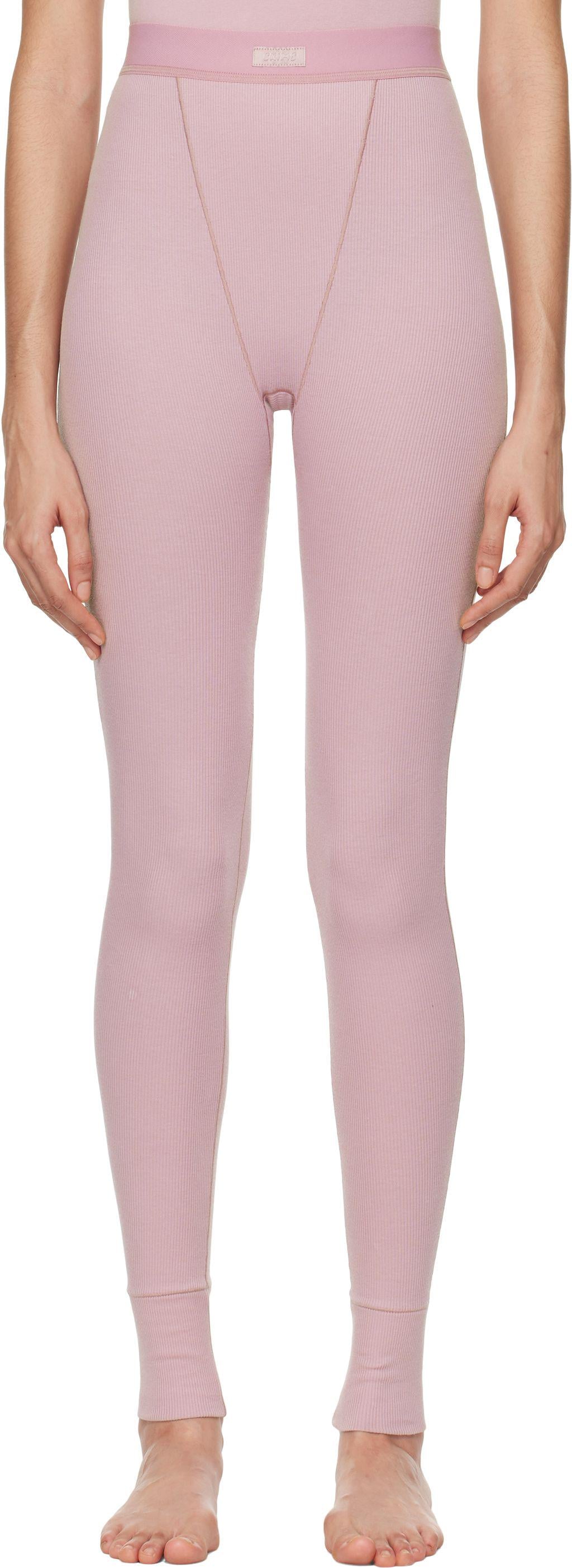 Леггинсы SKIMS Cotton Rib Legging XS Розовый (60120382) Леггинсы SKIMS Cotton Rib Legging XS Розовый (60120382)