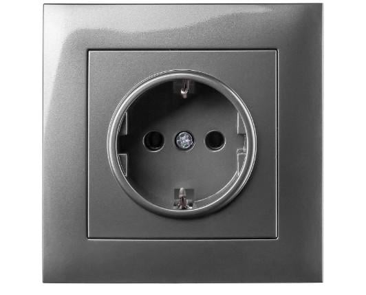 Розетка RS16-479 Графіт (RS16-479 GRAFFITE )