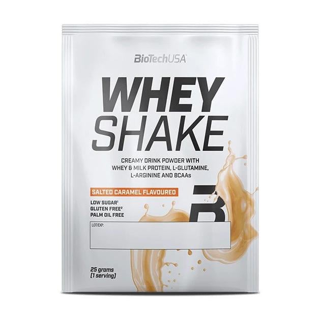 Протеїн сироватковий BioTech Whey Shake 25 г Солона карамель Протеїн сироватковий BioTech Whey Shake 25 г Солона карамель
