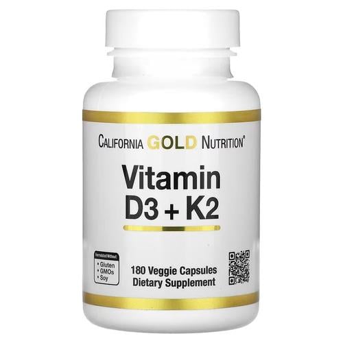 Витамин D3+K-2 CGN Vitamin D3+K2 180 капс. (CGN-02333)