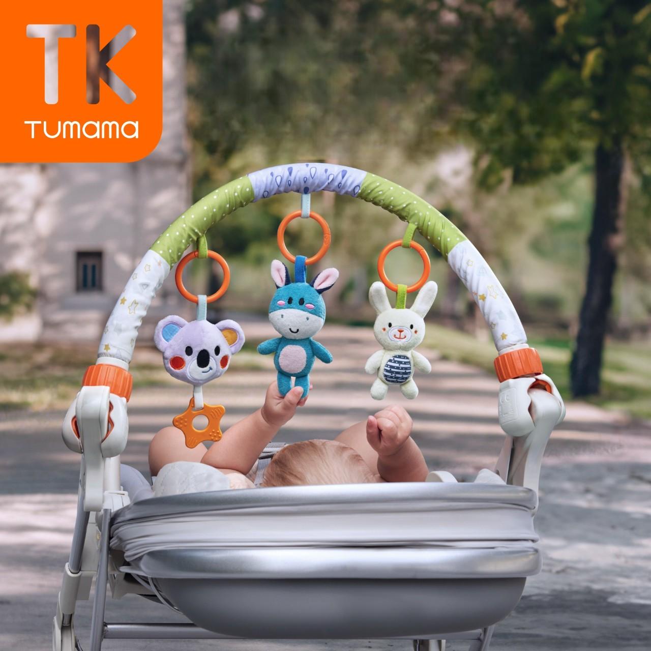 Дуга розвивальна Tumama з підвісними іграшками для коляски універсальна Різнокольоровий (27283950) - фото 3 Дуга розвивальна Tumama з підвісними іграшками для коляски універсальна Різнокольоровий (27283950) - фото 3