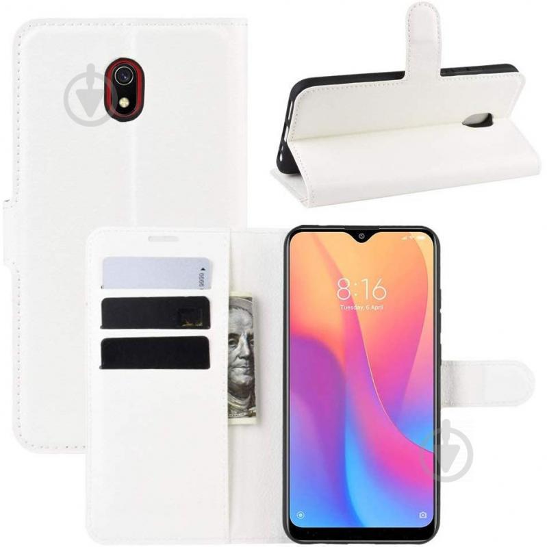 Чехол-книжка Litchie Wallet для Xiaomi Redmi 8A White (hub_AEcS97114) - фото 2