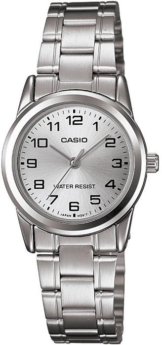 Годинник жіночий Casio LTP-V001D-7B мінеральне скло сріблястий циферблат