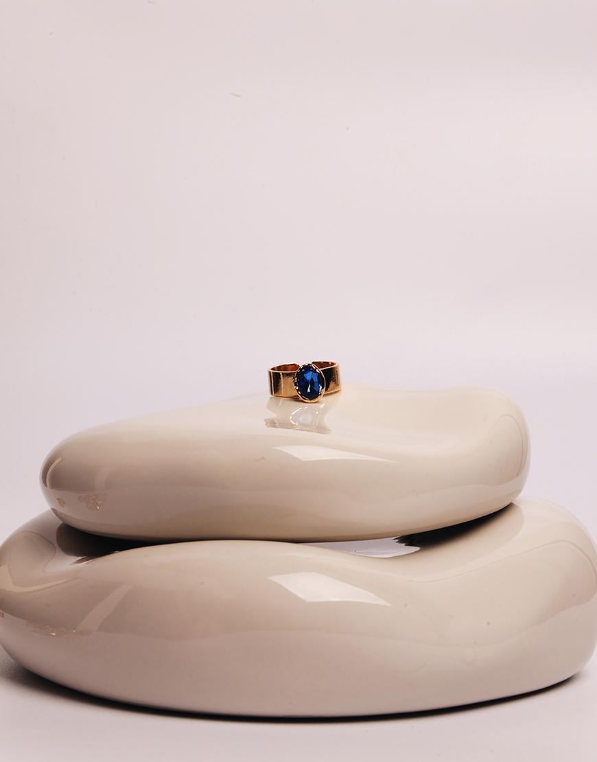 Каблучка Swarovski жіноча ARKULYA синя One size