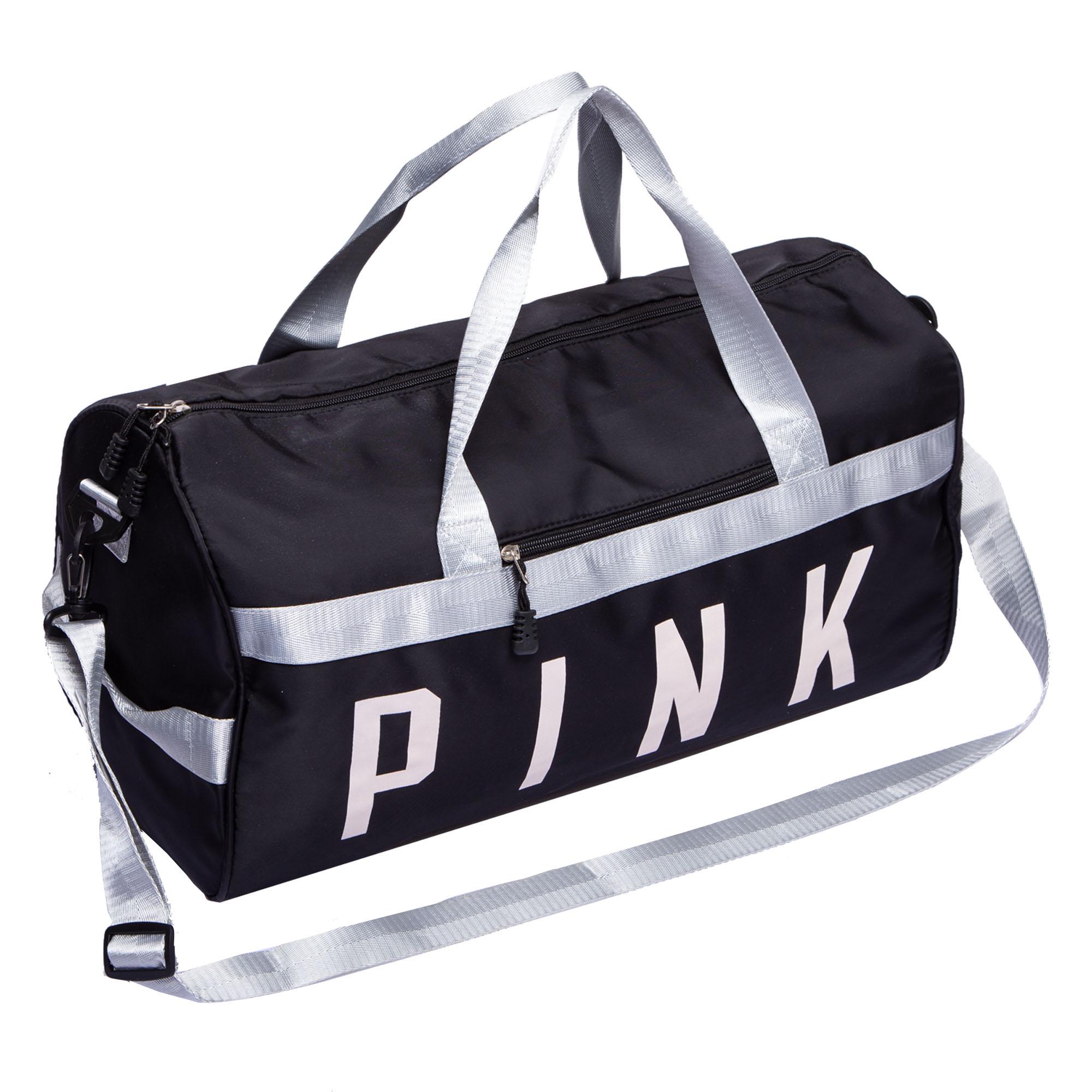 Сумка для спортзала Zelart Бочонок PINK SP-Sport GA-1068 Черный (DR003879)