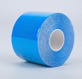 Тейп кінезіологічний для обличчя та тіла Kinesio tape 2,5 см 5 м Блакитний (LS-KT-03-2_5)
