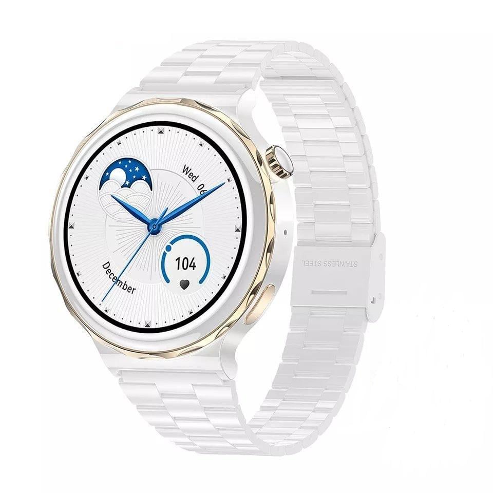 Смарт-годинник жіночий Lemfo HK43 2 ремінці Білий