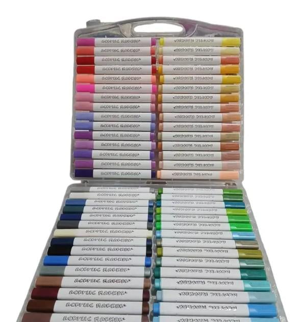 Маркеры акриловые пигментные Water Color Pen с кейсом 60 шт. (23818251) - фото 6 Маркеры акриловые пигментные Water Color Pen с кейсом 60 шт. (23818251) - фото 6