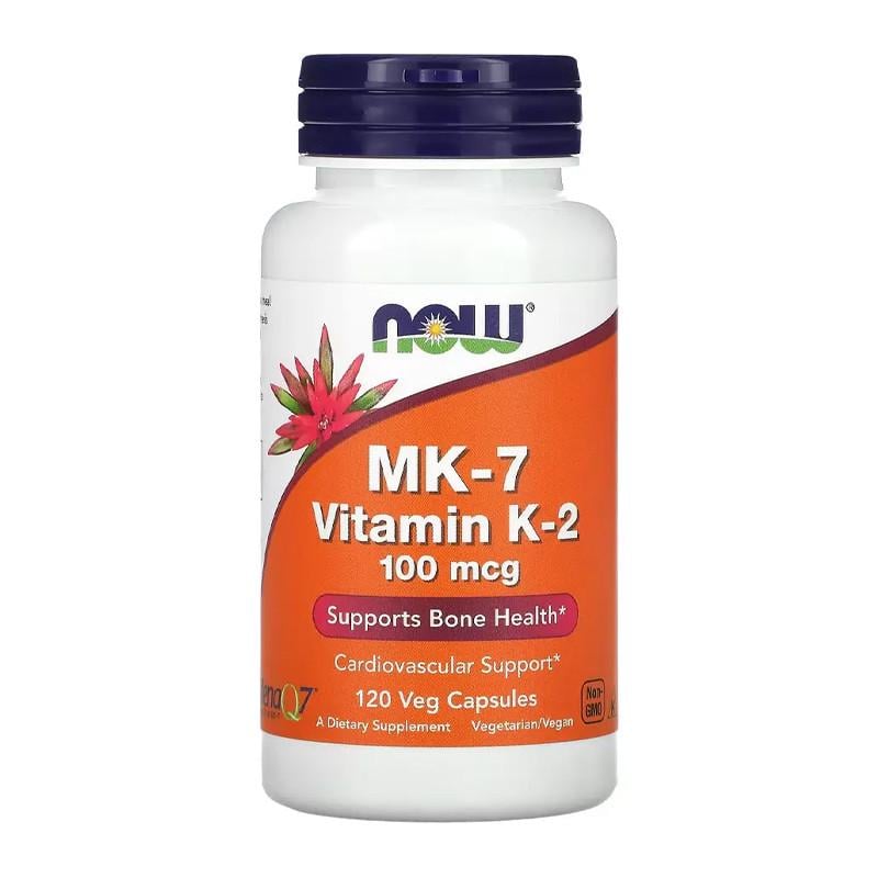 Вітамін NOW MK-7 Vitamin K-2 100 мкг 120 капс. (18704-01)