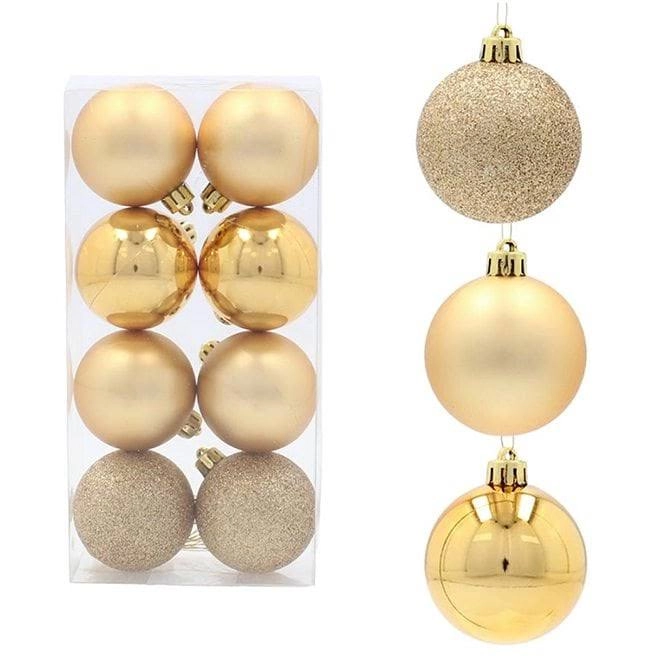 Набір пластикових новорічних куль GIF0423-2 8 шт. 5 см (43107)