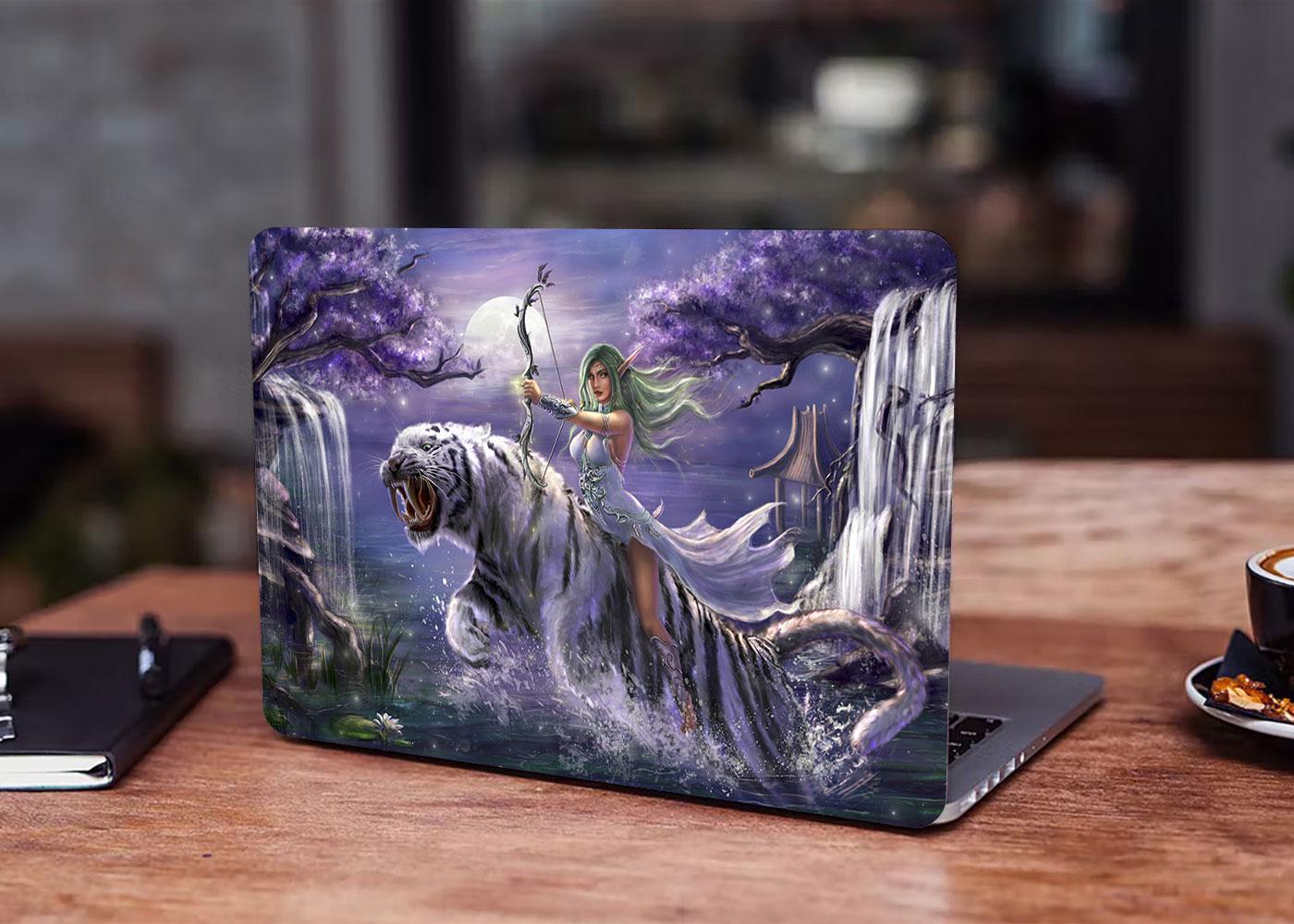 Декоративная наклейка на ноутбук 17,3" Warcraft Tyrande Whisperwind 400х260 мм (100891_17)