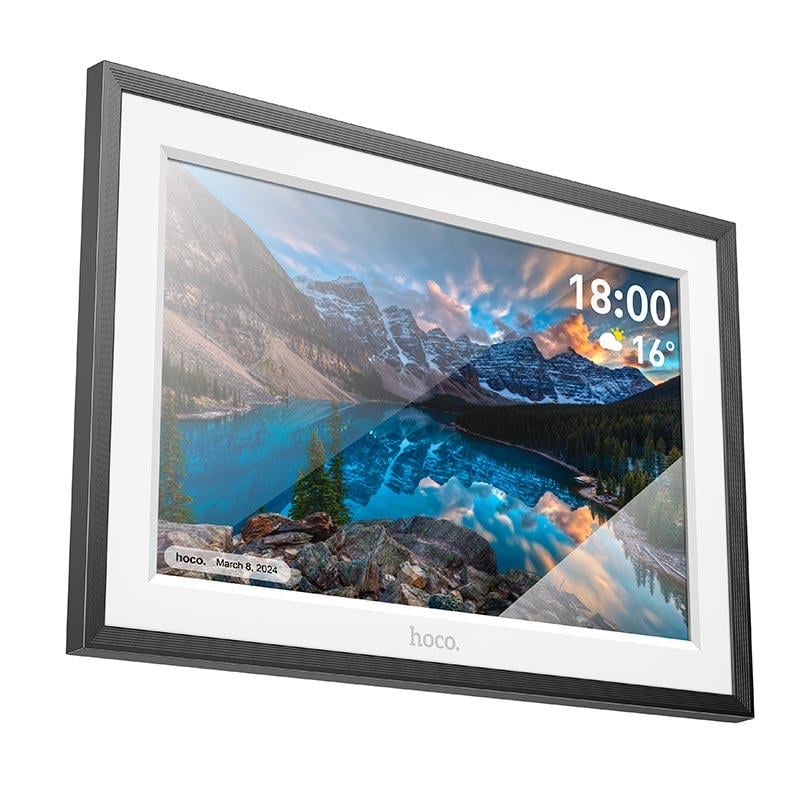 Фоторамка цифровая Hoco HI13 10,1'' digital cloud photo frame Android 6 Wi-Fi (613368) - фото 4