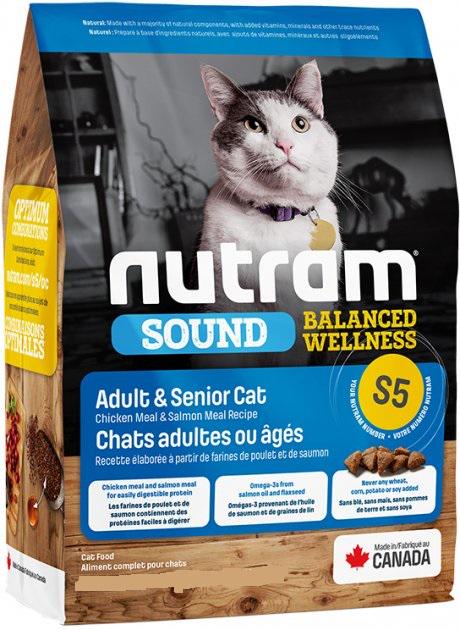 Корм сухой для котов Nutram S5 Sound Balanced & Senior 340 г (24149377)