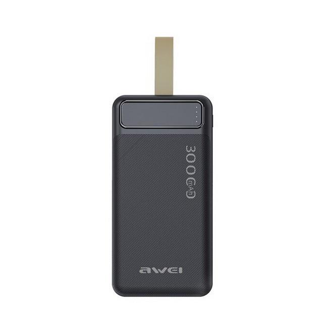 Повербанк Awei P7K 5 Вт 2 USB 30000 мА-год Black (019866) - фото 2