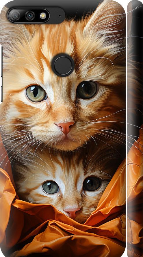 Чехол на Huawei Y7 Prime 2018 Котики 2 (5664m-1509-42517) Чехол на Huawei Y7 Prime 2018 Котики 2 (5664m-1509-42517)
