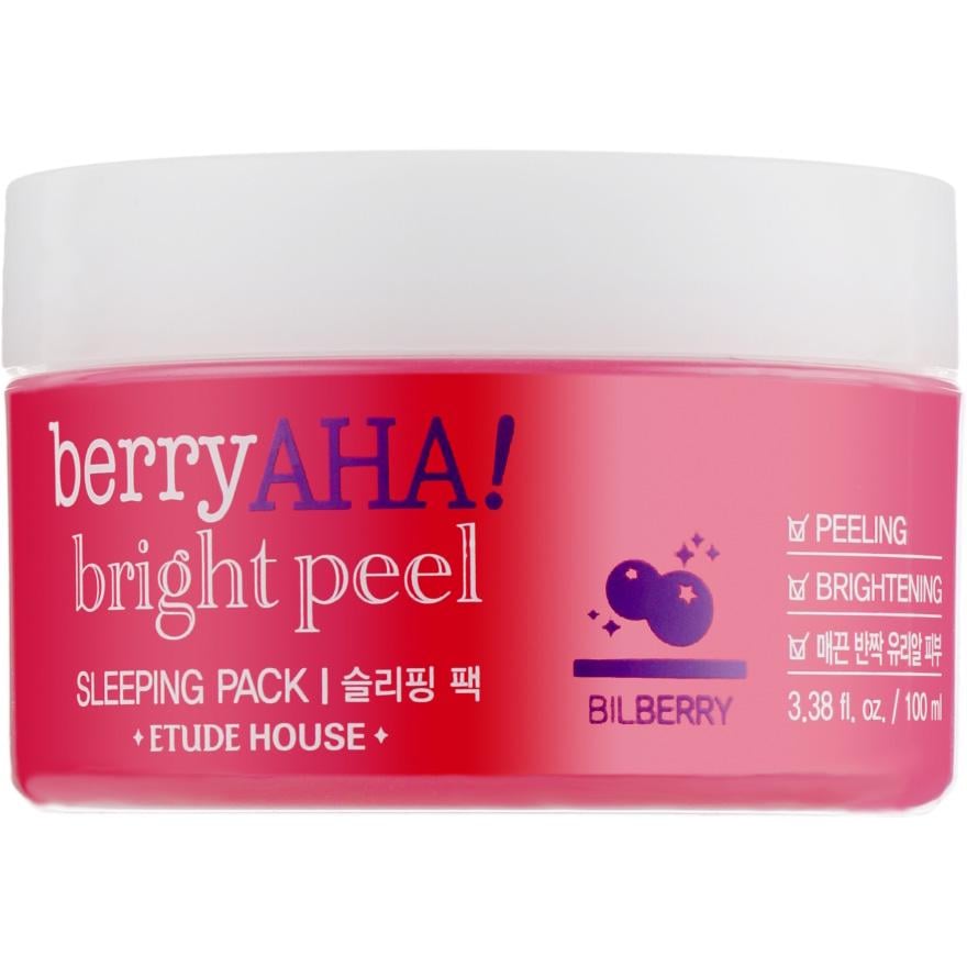 Маска Etude House Berry AHA Bright Peel Sleeping Pack (172663)