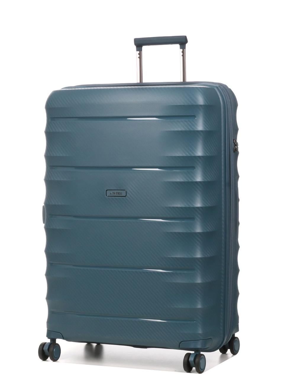 Валіза велика поліпропілен Airtex L 77х53х33+5 см 133 л 4,8 кг Зелений (242)