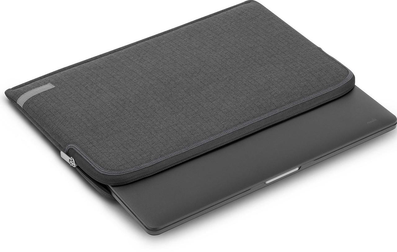 Чехол для ноутбука Moshi Pluma Designer Laptop Sleeve for MacBook Pro 15/16, Herringbone Gray (99MO104055)