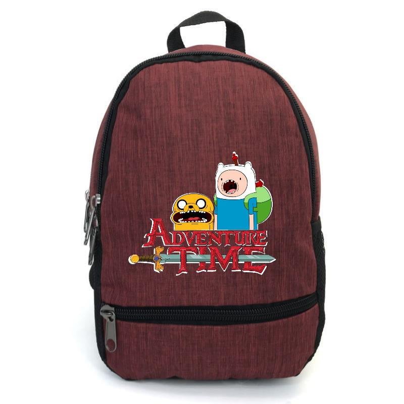 Школьный рюкзак подростковый Cappuccino Toys с принтом Adventure time-005 12,5 л Красный (1404954809)