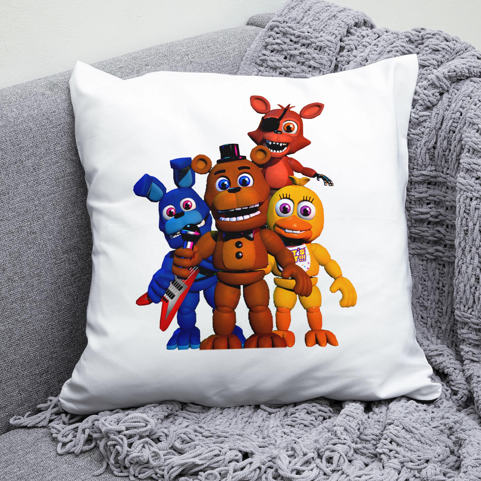 Плюшевая подушка квадрат с принтом игры Five Nights at Freddy's "2