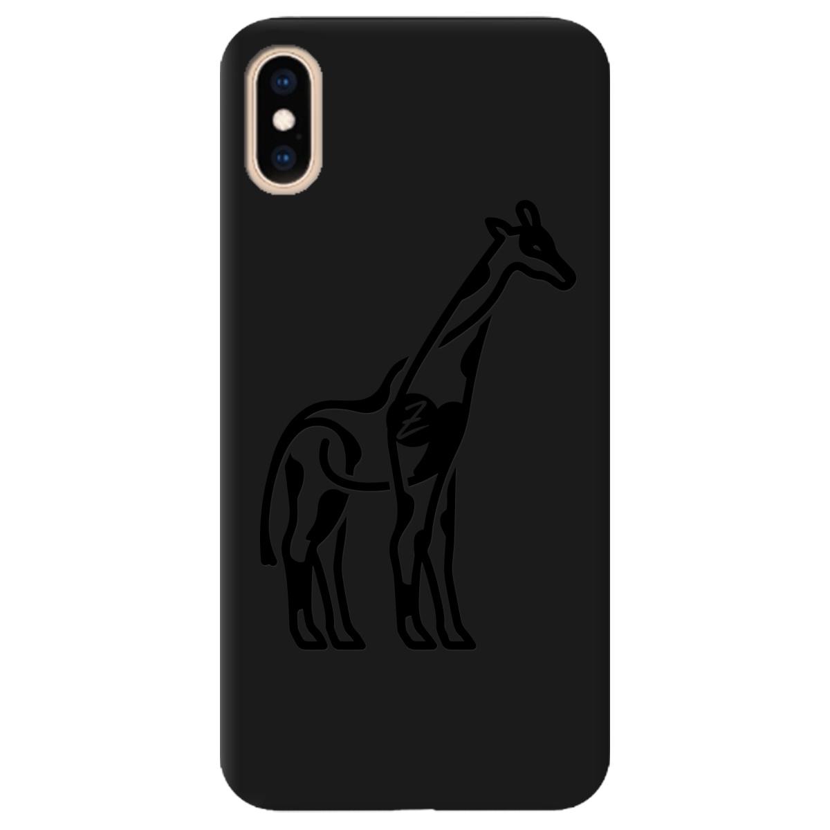 Силиконовый чехол Zorrov для Apple iPhone XS Max - Giraffe (11210040206052341)