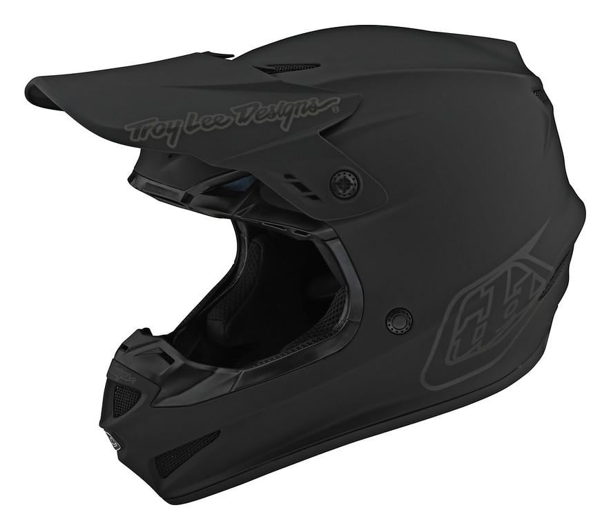 Мотошлем TLD GP Helmet LG Mono Black - фото 1