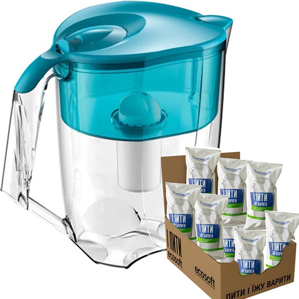 Фильтр-кувшин для питьевой воды Ecosoft Maxima восемь картриджей Аква Грин (30418283)