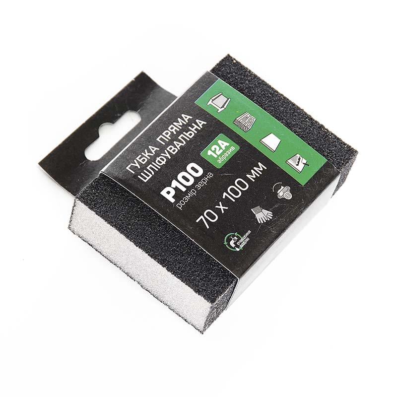 Губка шлифовальная Apro четырехсторонняя прямая P100 (828093)
