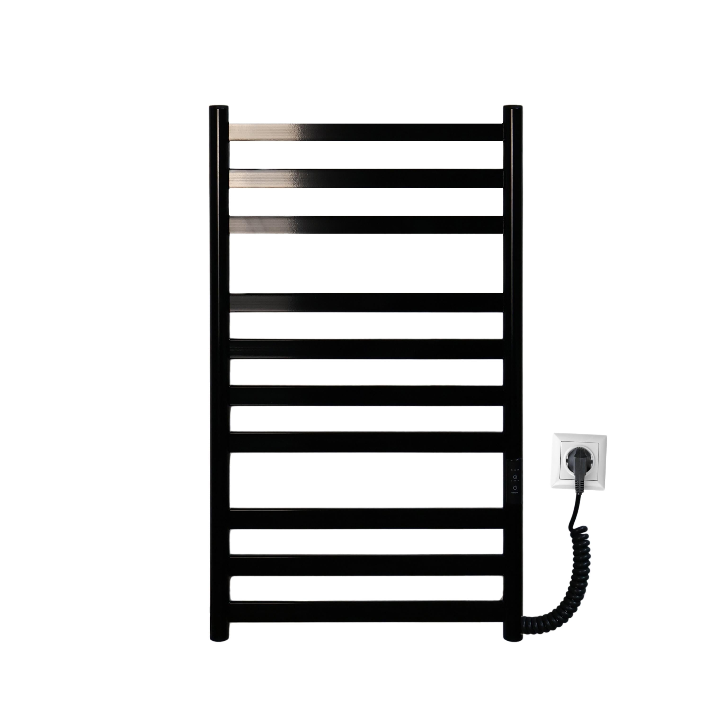 Полотенцосушитель электрический Carino Міа с контроллером 790x490 см Черный глянцевый (M7949FBG)