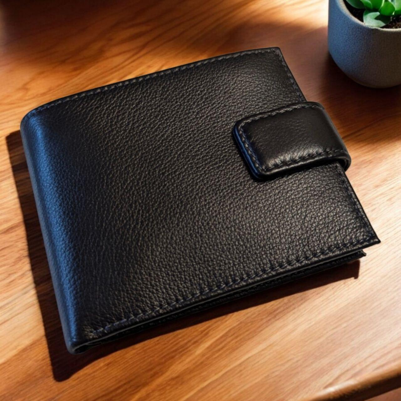 Кошелек мужской кожаный на магните горизонтальный портмоне TAILIAN с монетницей Черный (6010) Кошелек мужской кожаный на магните горизонтальный портмоне TAILIAN с монетницей Черный (6010)