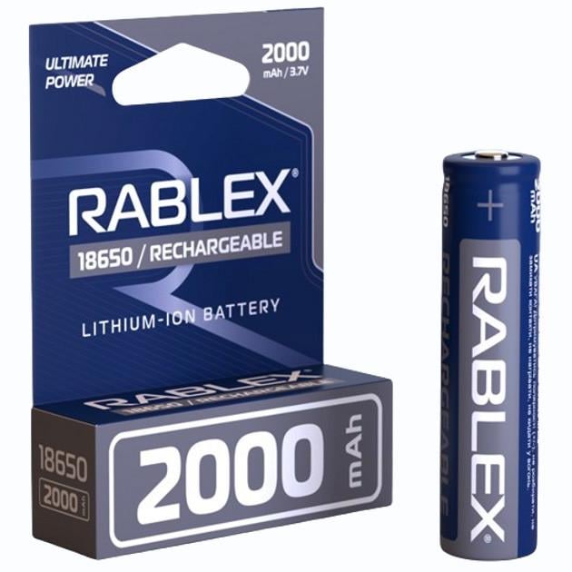 Аккумулятор Rablex Li-ion 18650 2000 mAh 3,7 V Синий (2255676212) Аккумулятор Rablex Li-ion 18650 2000 mAh 3,7 V Синий (2255676212)